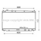 Радиатор охлаждения двигателя AVA QUALITY COOLING HD2253