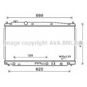 Радиатор охлаждения двигателя AVA QUALITY COOLING HD2262