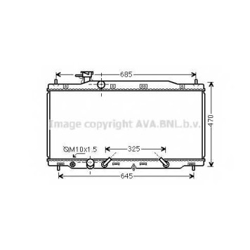 Радиатор охлаждения двигателя AVA QUALITY COOLING HD2269