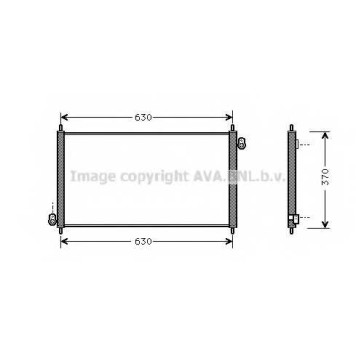 Конденсатор кондиционера AVA QUALITY COOLING HD5107