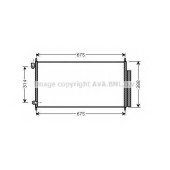 Конденсатор кондиционера AVA QUALITY COOLING HD5185D