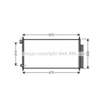 Конденсатор кондиционера AVA QUALITY COOLING HD5185D