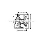 Вентилятор охлаждения двигателя AVA QUALITY COOLING HD7530
