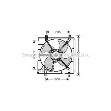 Вентилятор охлаждения двигателя AVA QUALITY COOLING HD7530
