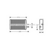 Радиатор отопления салона AVA QUALITY COOLING SA6016