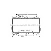Радиатор охлаждения двигателя AVA QUALITY COOLING HY2096