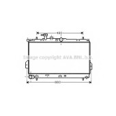 Радиатор охлаждения двигателя AVA QUALITY COOLING HY2097