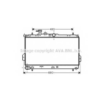 Радиатор охлаждения двигателя AVA QUALITY COOLING HY2097