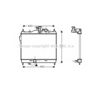 Радиатор охлаждения двигателя AVA QUALITY COOLING HY2103