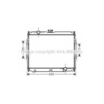 Радиатор охлаждения двигателя AVA QUALITY COOLING HY2108