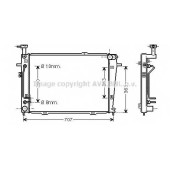 Радиатор охлаждения двигателя AVA QUALITY COOLING HY2130