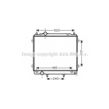 Радиатор охлаждения двигателя AVA QUALITY COOLING HY2163
