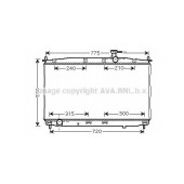 Радиатор охлаждения двигателя AVA QUALITY COOLING HY2173