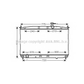 Радиатор охлаждения двигателя AVA QUALITY COOLING HY2173