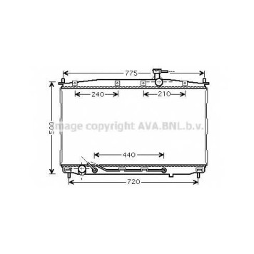 Радиатор охлаждения двигателя AVA QUALITY COOLING HY2174