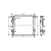 Радиатор охлаждения двигателя AVA QUALITY COOLING HY2182
