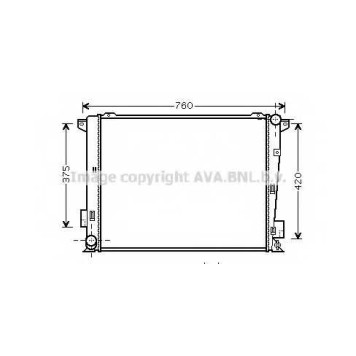 Радиатор охлаждения двигателя AVA QUALITY COOLING HY2191