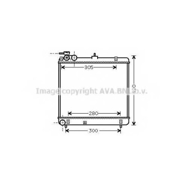 Радиатор охлаждения двигателя AVA QUALITY COOLING HY2192