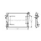 Радиатор охлаждения двигателя AVA QUALITY COOLING HY2203