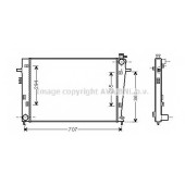 Радиатор охлаждения двигателя AVA QUALITY COOLING HY2204