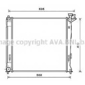 Радиатор охлаждения двигателя AVA QUALITY COOLING HY2284