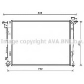 Радиатор охлаждения двигателя AVA QUALITY COOLING HY2285