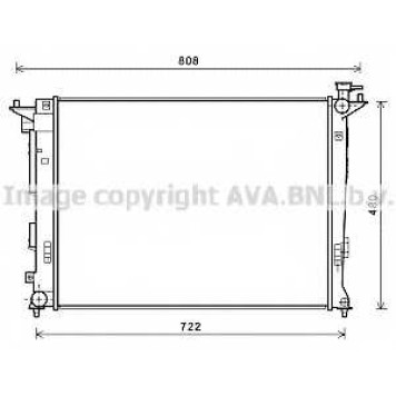 Радиатор охлаждения двигателя AVA QUALITY COOLING HY2285