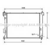 Радиатор охлаждения двигателя AVA QUALITY COOLING HY2309