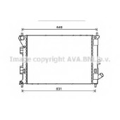 Радиатор охлаждения двигателя AVA QUALITY COOLING HY2335