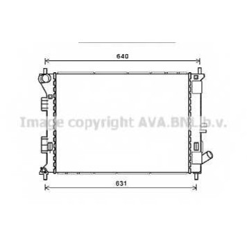 Радиатор охлаждения двигателя AVA QUALITY COOLING HY2335