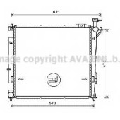 Радиатор охлаждения двигателя AVA QUALITY COOLING HY2346