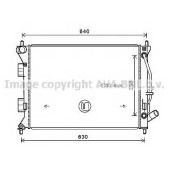 Радиатор охлаждения двигателя AVA QUALITY COOLING HY2381