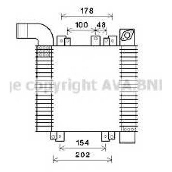 Интеркулер AVA QUALITY COOLING HY4359