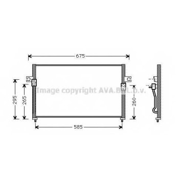 Конденсатор кондиционера AVA QUALITY COOLING HY5058