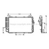 Конденсатор кондиционера AVA QUALITY COOLING HY5091D