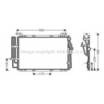 Конденсатор кондиционера AVA QUALITY COOLING HY5091D