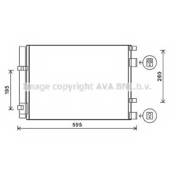 Конденсатор кондиционера AVA QUALITY COOLING HY5268D