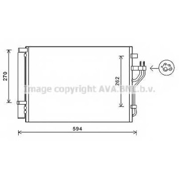 Конденсатор кондиционера AVA QUALITY COOLING HY5280D