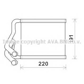 Радиатор отопления салона AVA QUALITY COOLING HY6380
