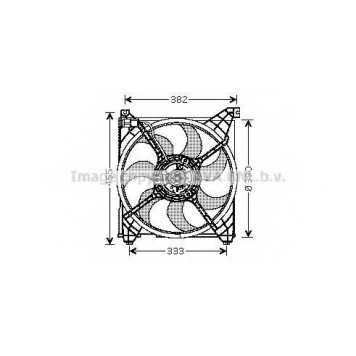 Вентилятор охлаждения двигателя AVA QUALITY COOLING HY7508