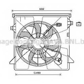 Вентилятор охлаждения двигателя AVA QUALITY COOLING HY7557