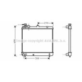 Радиатор охлаждения двигателя AVA QUALITY COOLING HYA2051