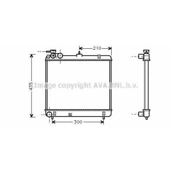 Радиатор охлаждения двигателя AVA QUALITY COOLING HYA2051