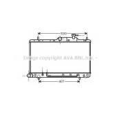 Радиатор охлаждения двигателя AVA QUALITY COOLING HYA2086