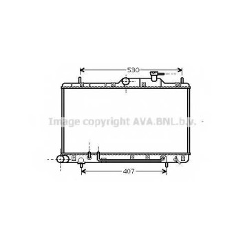 Радиатор охлаждения двигателя AVA QUALITY COOLING HYA2086