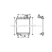 Радиатор охлаждения двигателя AVA QUALITY COOLING HYA2099