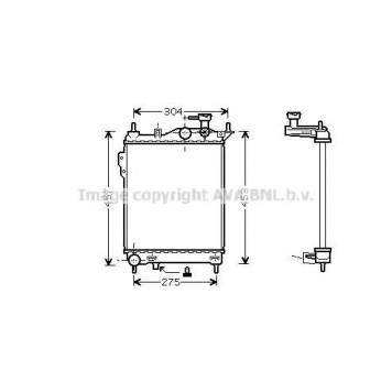 Радиатор охлаждения двигателя AVA QUALITY COOLING HYA2099