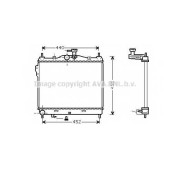 Радиатор охлаждения двигателя AVA QUALITY COOLING HYA2101