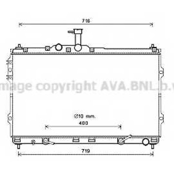 Радиатор охлаждения двигателя AVA QUALITY COOLING HYA2402
