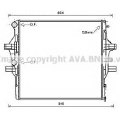 Радиатор охлаждения двигателя AVA QUALITY COOLING IV2125